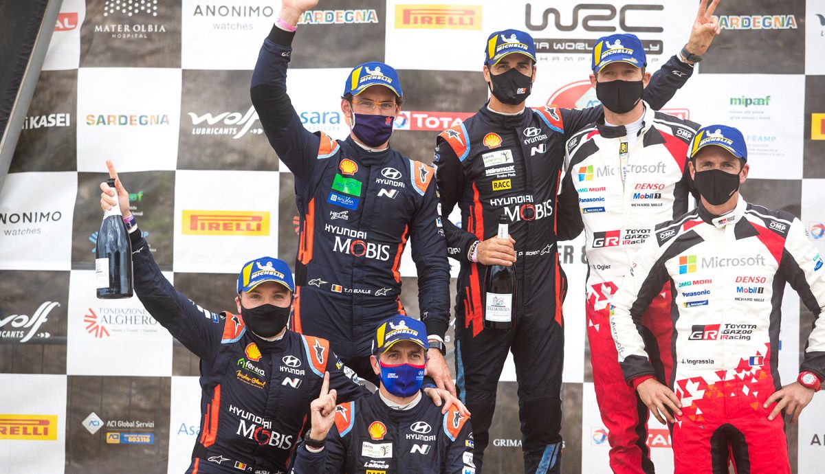 Rally de Cerdeña: otro triunfo de Dani Sordo (Hyundai) en la isla italiana.