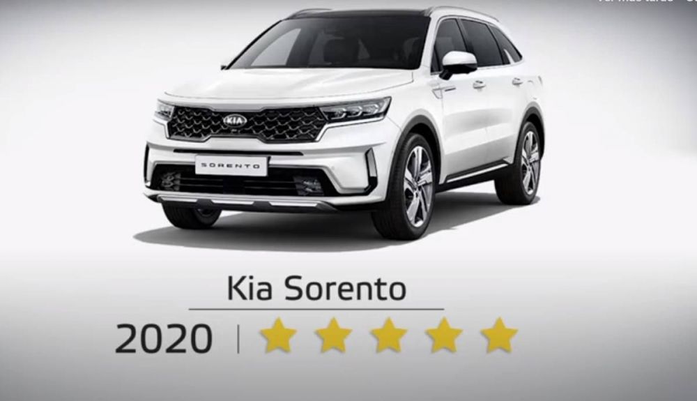 El Kia Sorento, el octavo modelo más seguro del año El Kia Sorento, el octavo modelo más seguro del año