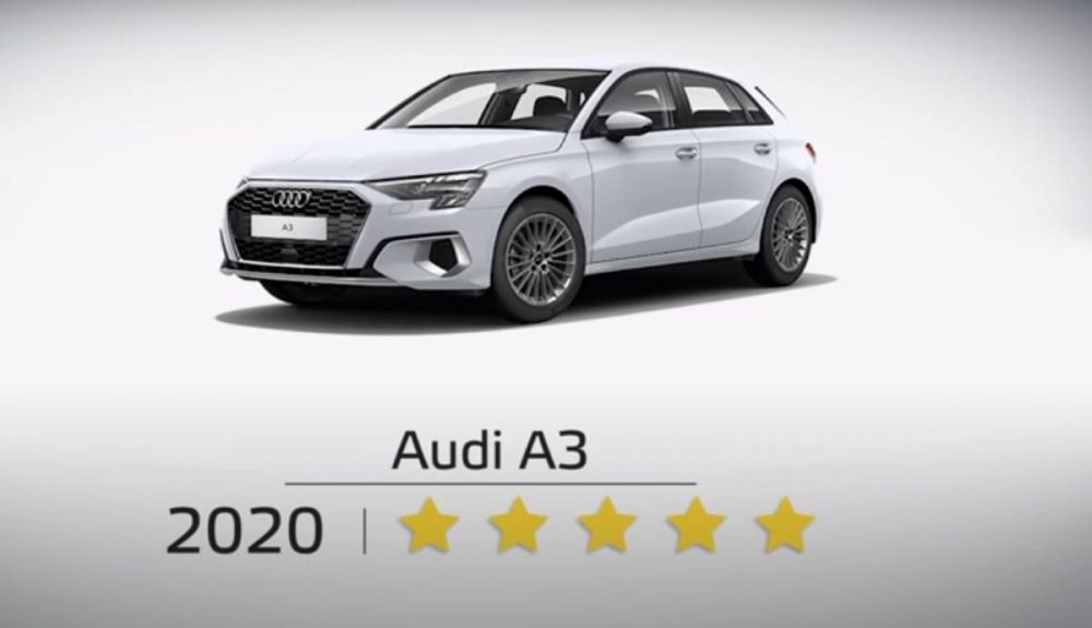 El Audi A3, el noveno modelo más seguro de 2020