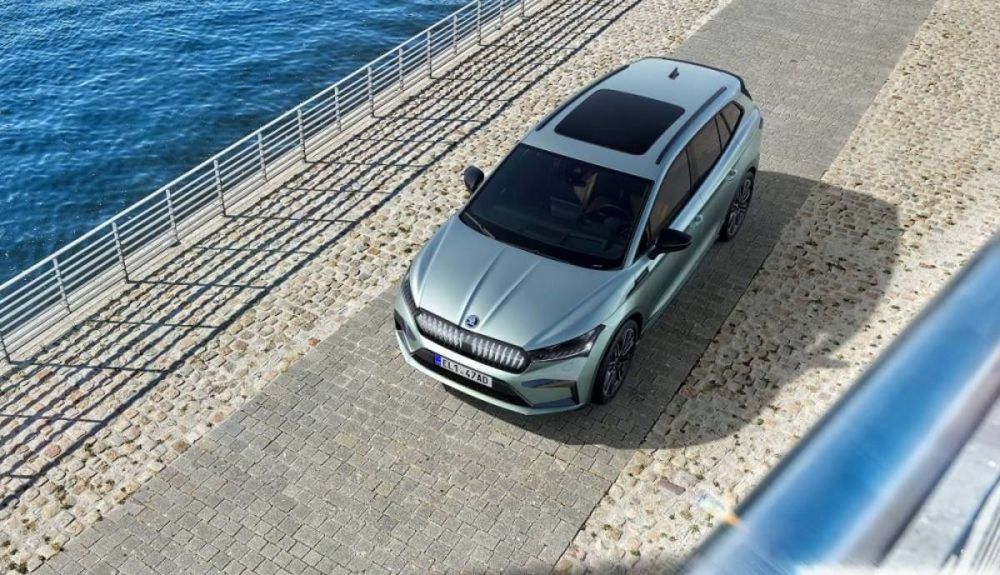 Vista cenital del Skoda Enyaq Vista cenital del Skoda Enyaq
