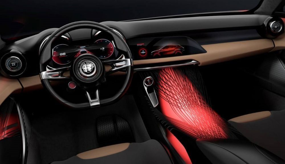 Interior del Alfa Romeo Tonale prototipo.