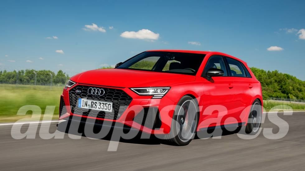 Audi RS 3 Sportback según la recreacion de nuestro ilustrador Schulte