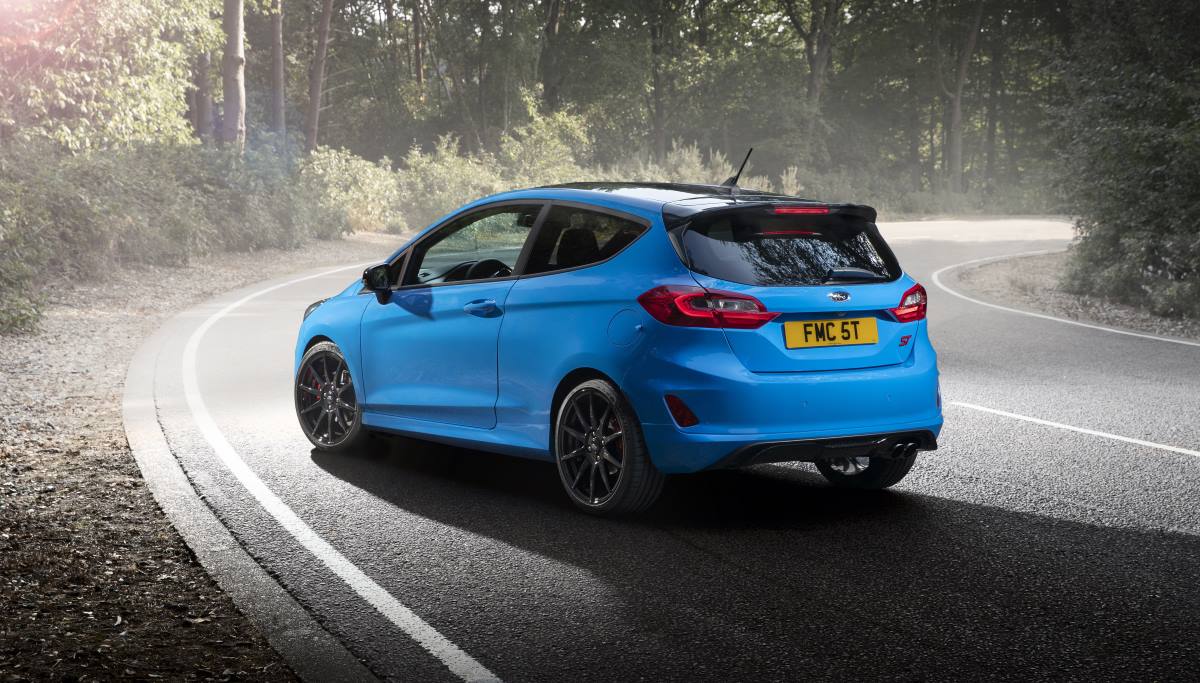 Diseño de las zonas posterior y lateral del Ford Fiesta ST Edition 2021