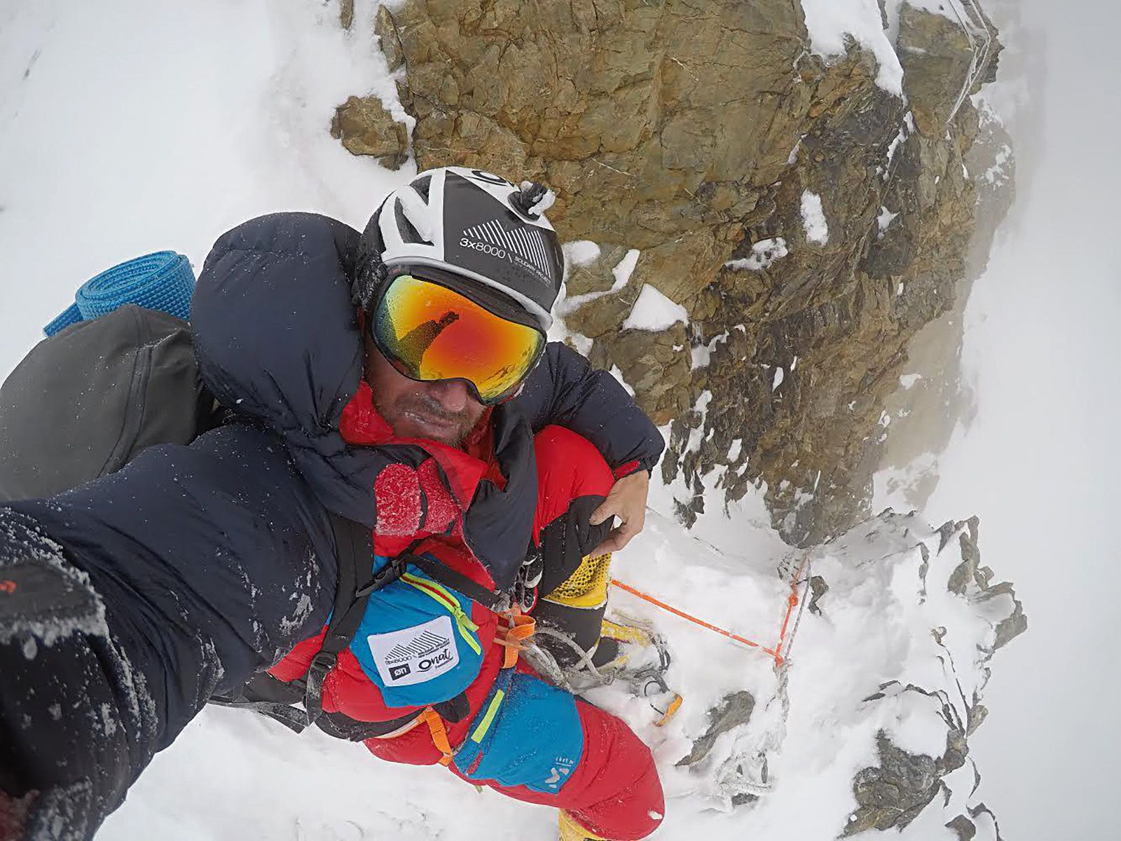 Sergi Mingote en la Chimenea House. La foto corresponde a su ascenso al K2 en 2018.