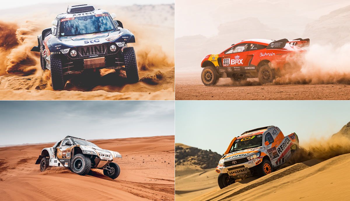 Así lo hicieron los españoles en la categoría de coches del Rally Dakar 2021. Fotos: Mini/Dakar/ASO/Mediagé