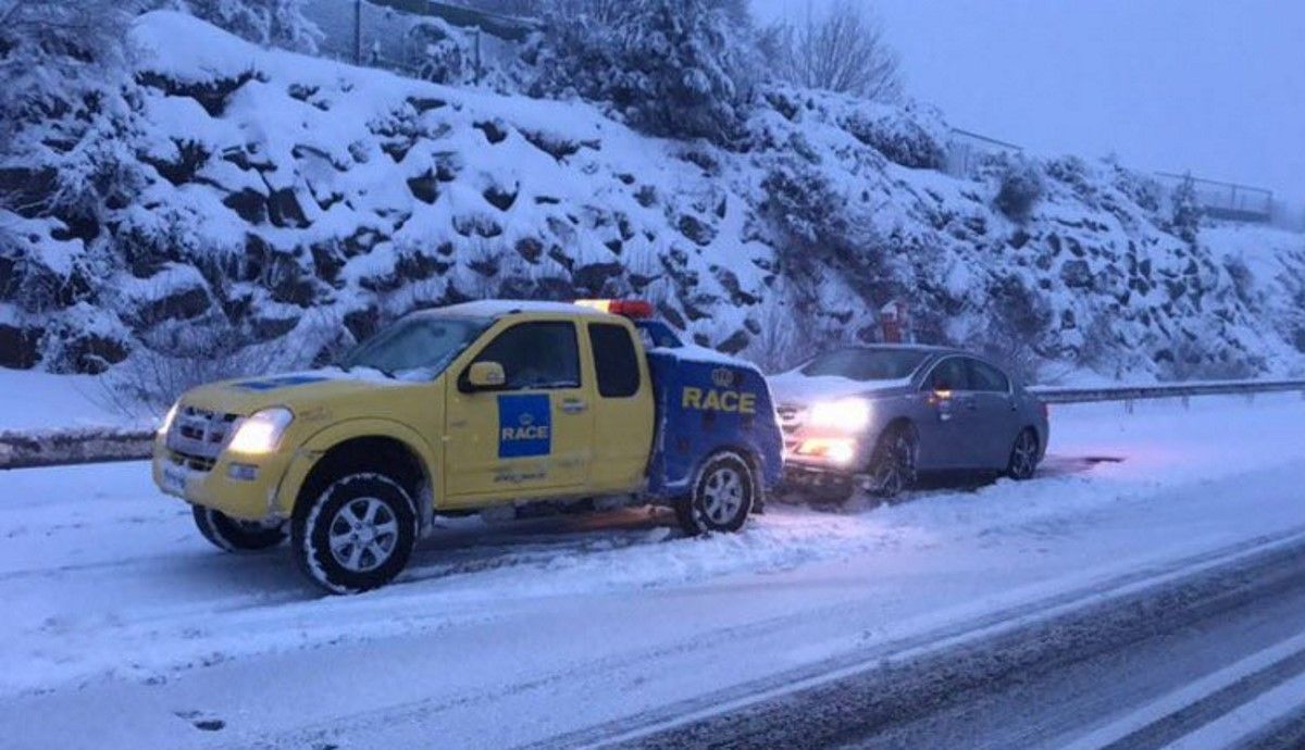 Las averías de coches que deja el temporal y dónde han subido más las incidencias. Foto: RACE.