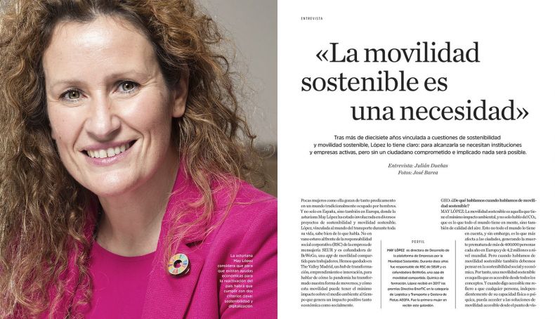 May López, directora de Desarrollo de la plataforma Empresas para la Movilidad Sostenible May López, directora de Desarrollo de la plataforma Empresas para la Movilidad Sostenible