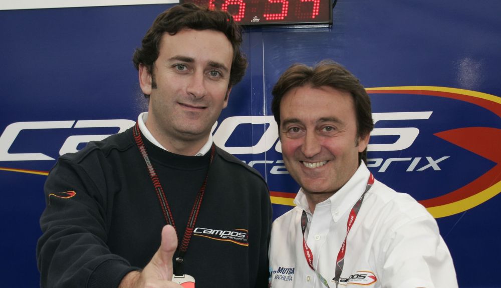 Adrián Campos junto a Alejandro Agag Adrián Campos junto a Alejandro Agag