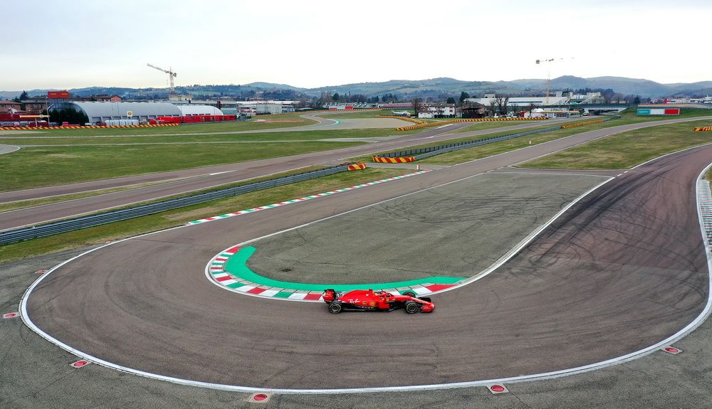 Carlos Sainz durante el test en Fiorano