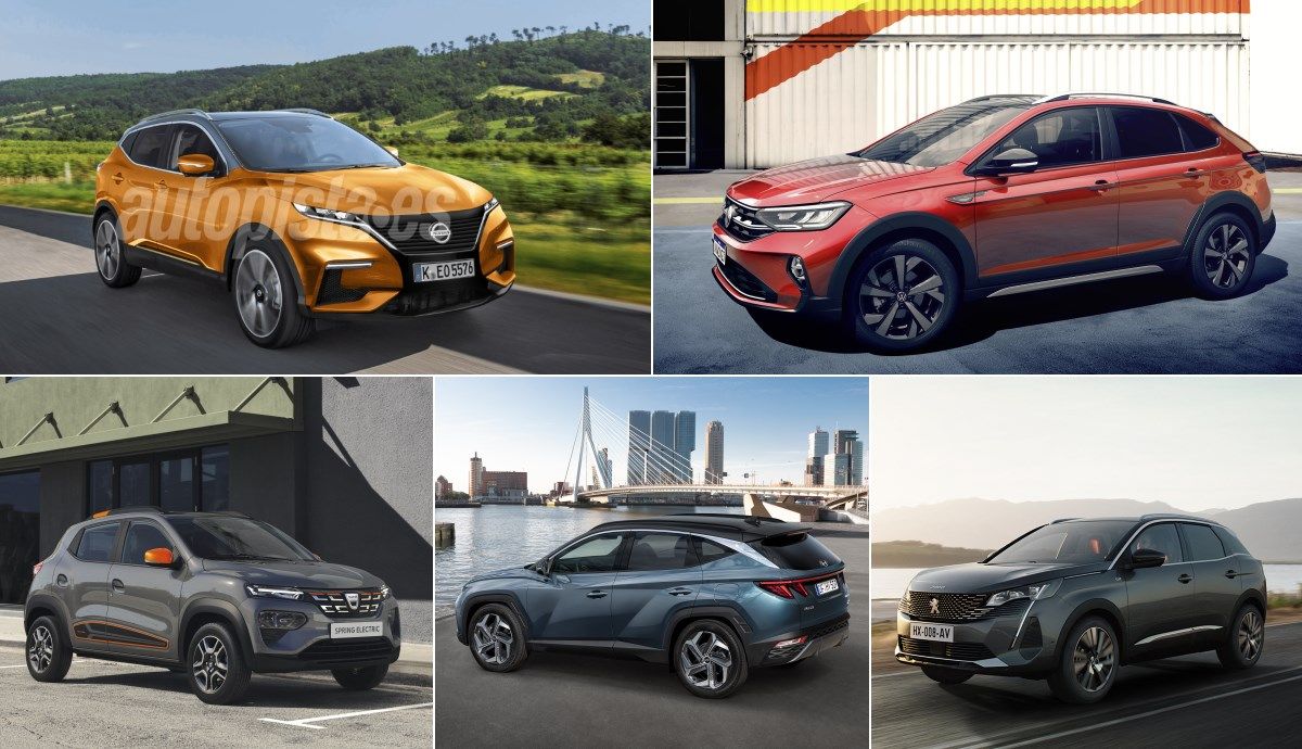 Los 15 mejores nuevos SUV de 2021: Qashqai, Tucson, Spring, 3008, Arkana.