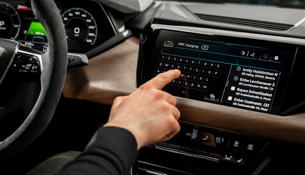 Audi e-tron GT: pantalla central.