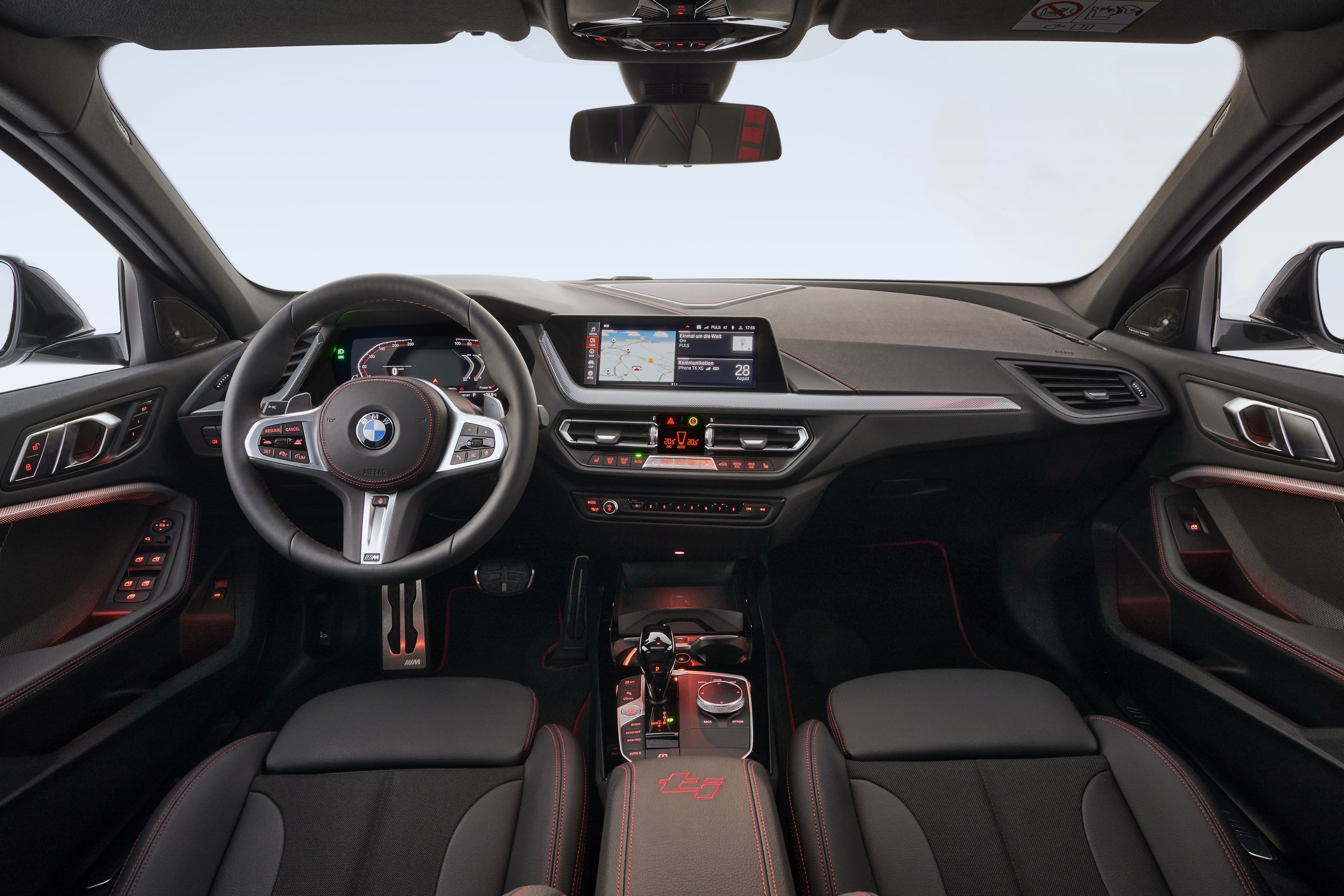 BMW 128ti 2021: así es su interior.