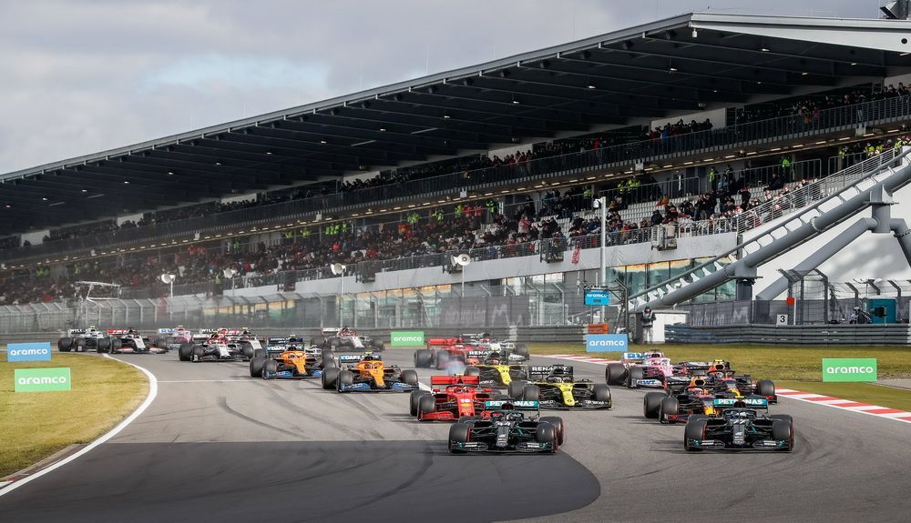 Salida del GP de Eifel de 2020 Salida del GP de Eifel de 2020