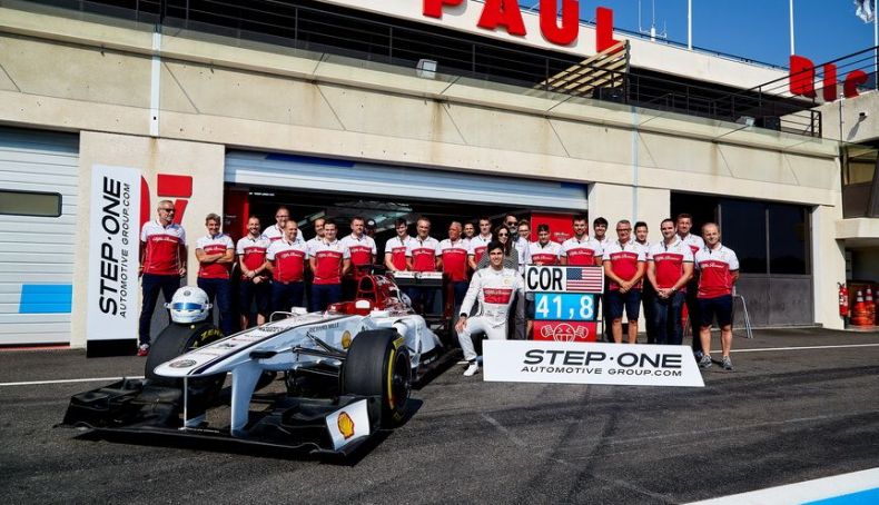 Correa probó un Alfa Romeo de F1 una semana antes de su accidente Correa probó un Alfa Romeo de F1 una semana antes de su accidente