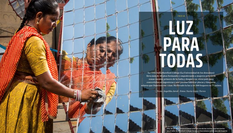La ONG Barefoot College ha conseguido llevar luz a más de 14.000 hogares en 77 países del mundo. La ONG Barefoot College ha conseguido llevar luz a más de 14.000 hogares en 77 países del mundo.
