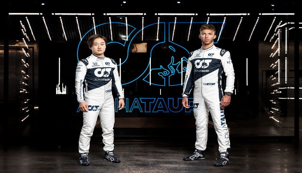 Los pilotos de la escudería Alpha Tauri para 2021, Yuki Tsunoda y Pierre Gasly
