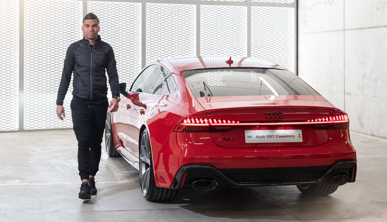 Casemiro con su Audi RS 7 Sportback