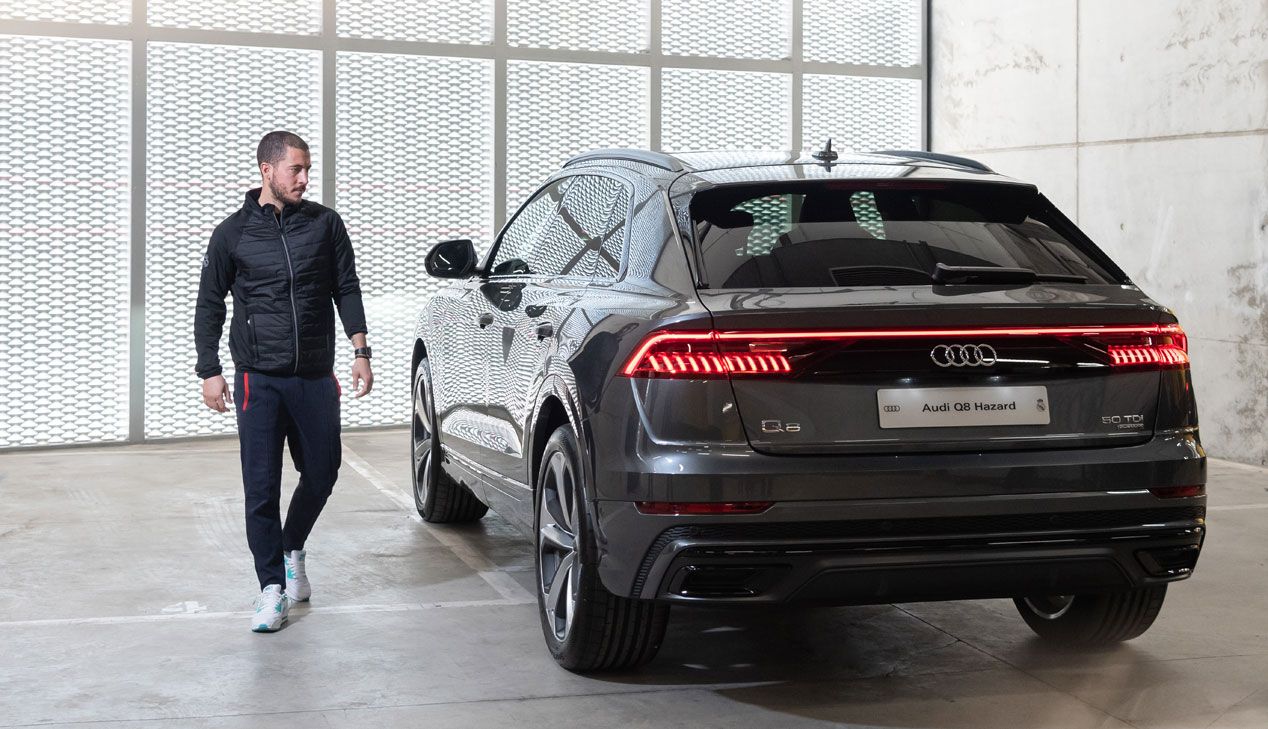 Hazard con su Audi Q8