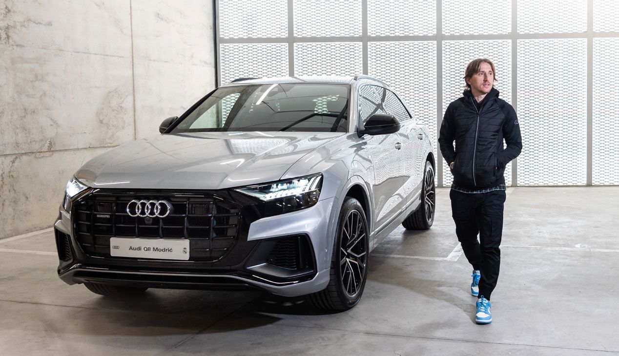 Modric con su Audi Q8