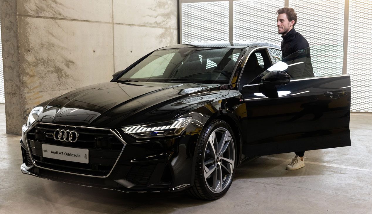 Odriozola con su Audi A7 Sportback