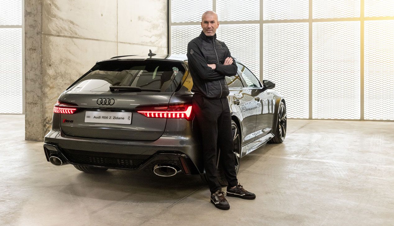 Zidane con su Audi RS 6 Avant