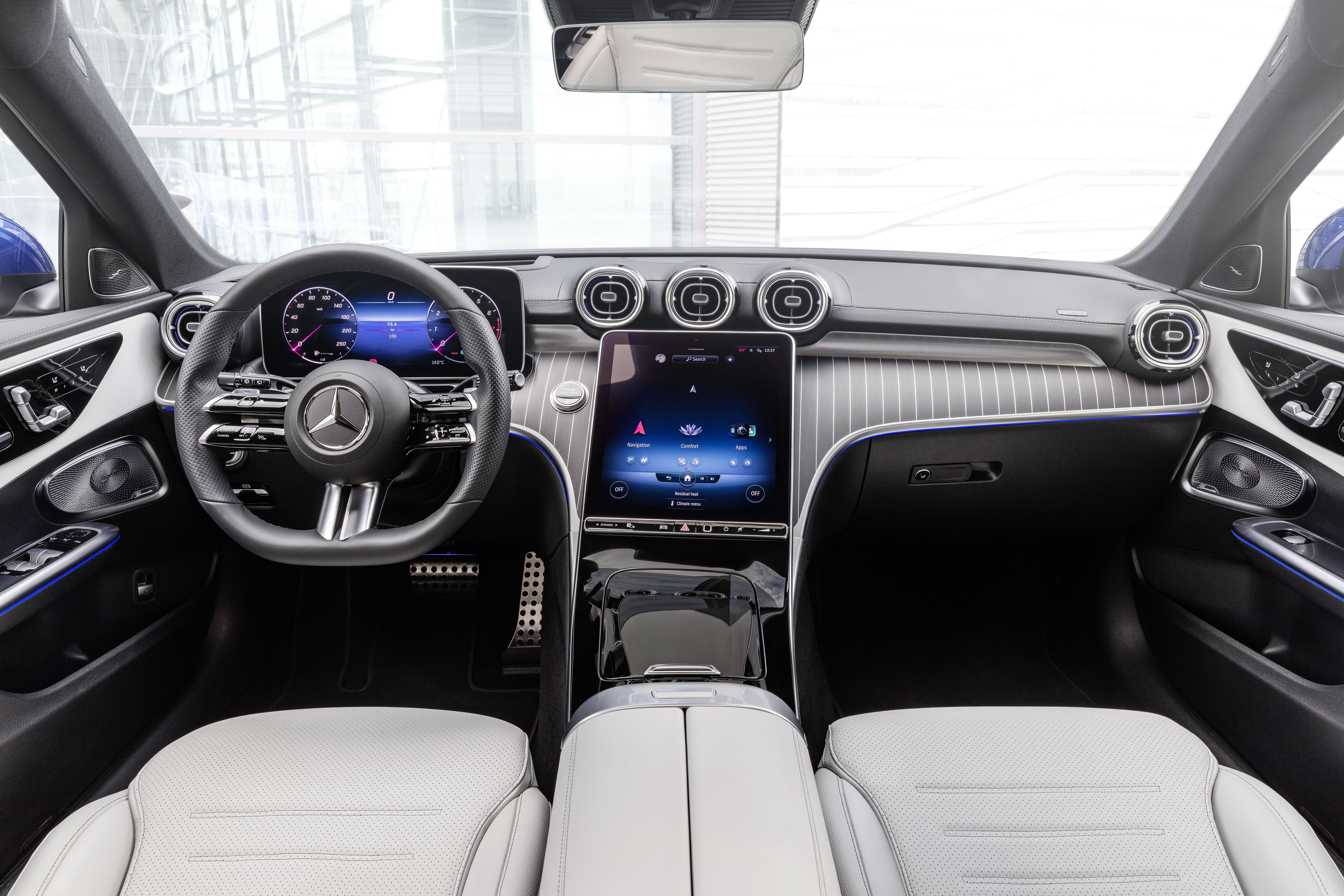 El Mercedes GLC 2022 ofrecerá un interior basado en el nuevo Clase C (en la foto).