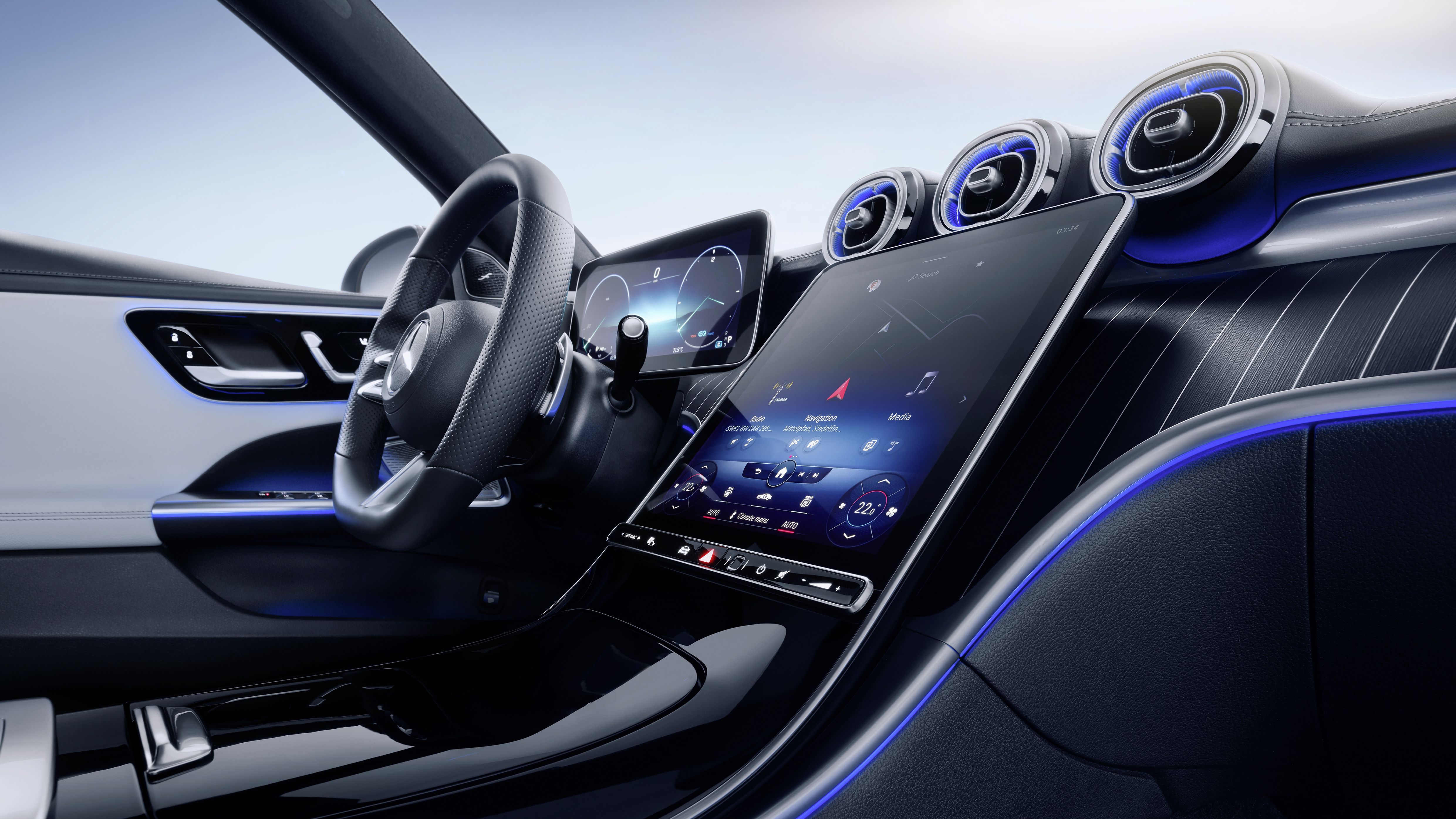El Mercedes GLC 2022 ofrecerá un interior basado en el nuevo Clase C (en la foto).