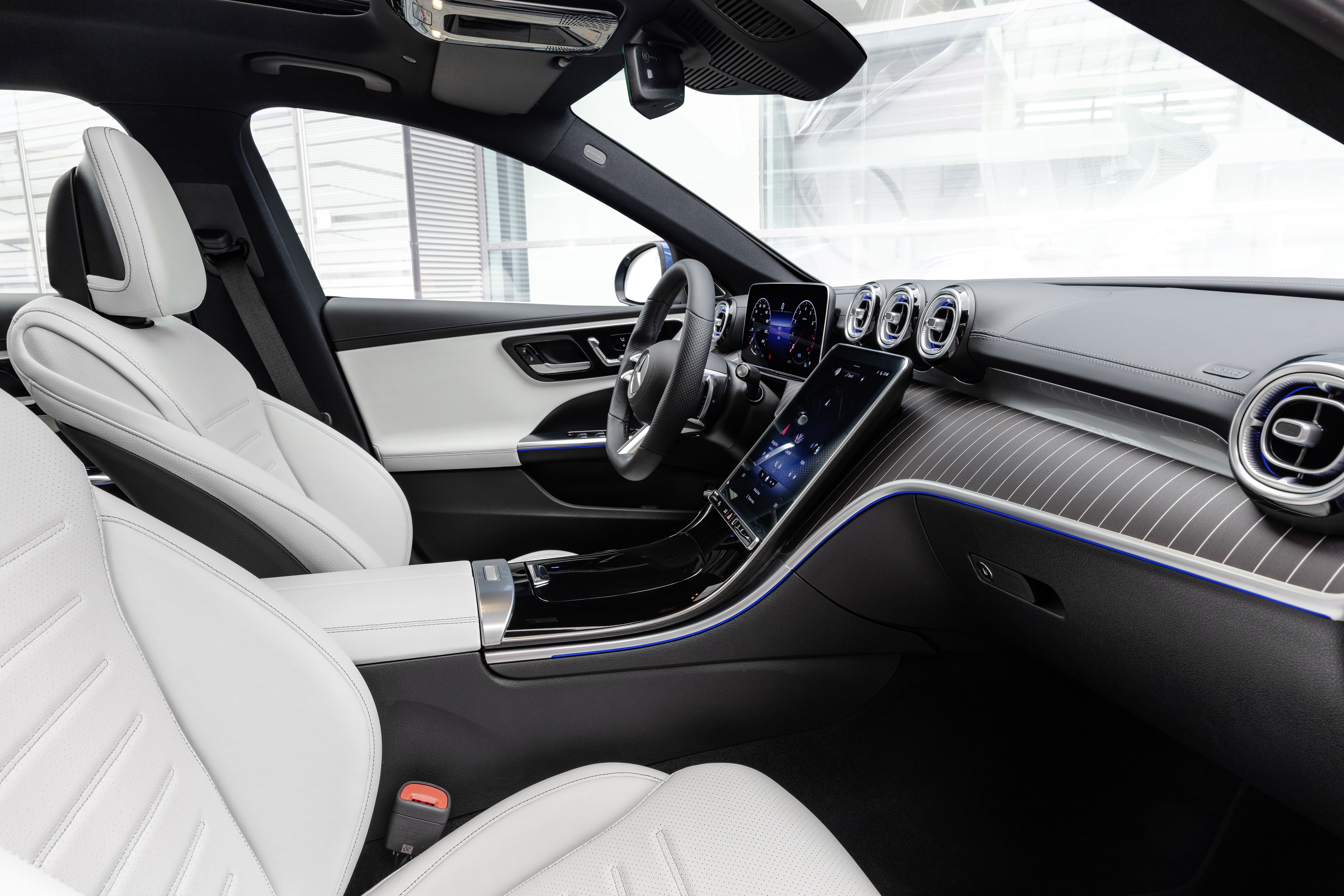 El Mercedes GLC 2022 ofrecerá un interior basado en el nuevo Clase C (en la foto).