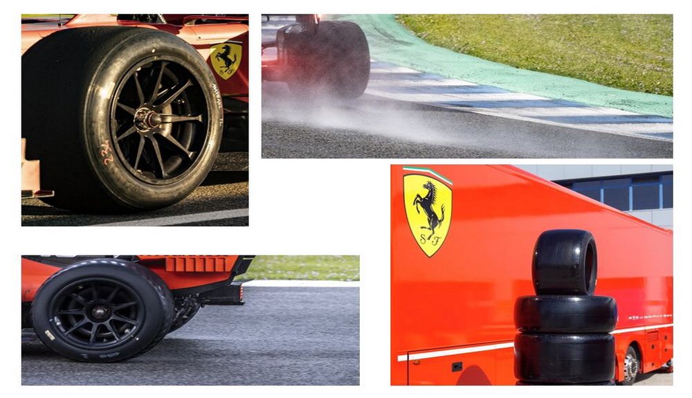 Varias fotos de los test de Pirelli con Ferrari con Pirelli