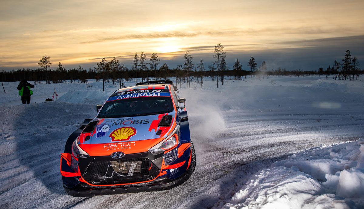 Ott Tänak (Hyundai), vencedor del Rally del Ártico 2021.