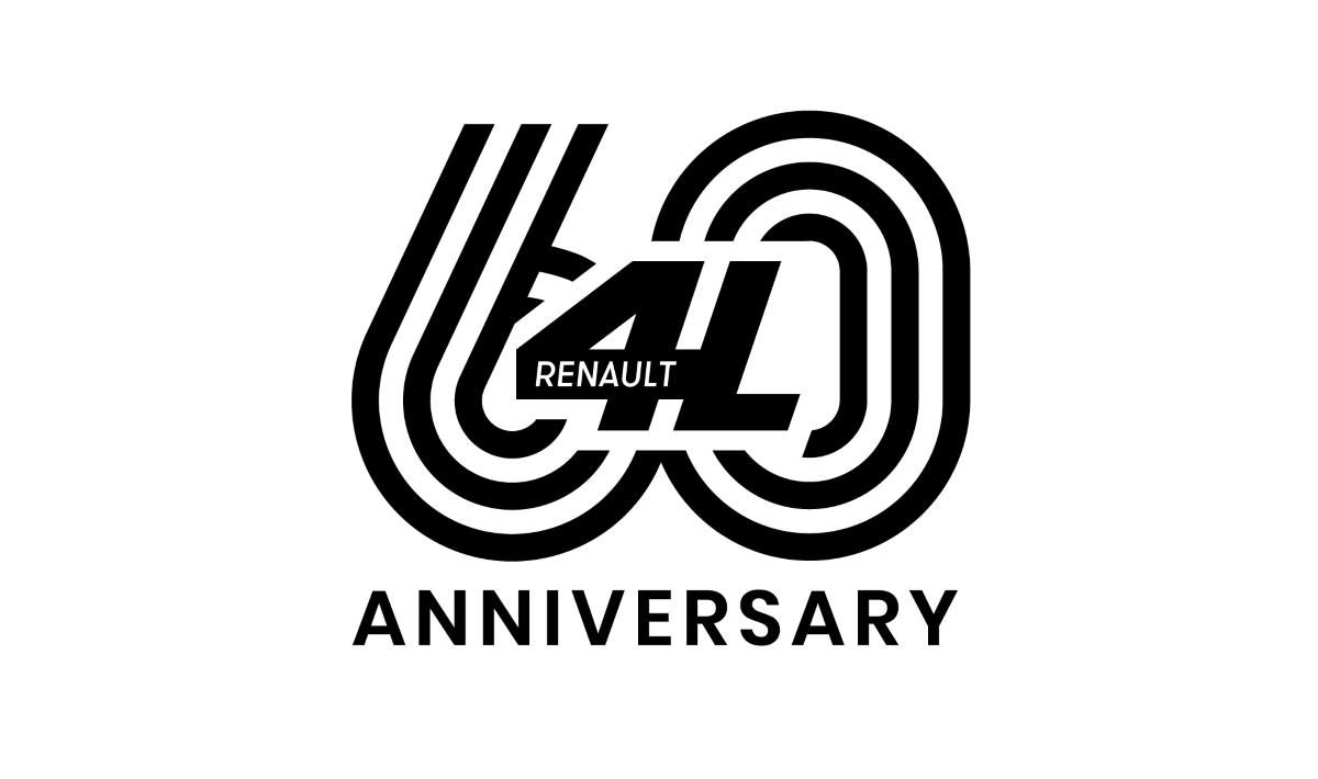 El logo oficial del 50 Aniversario del Renault R4 4L