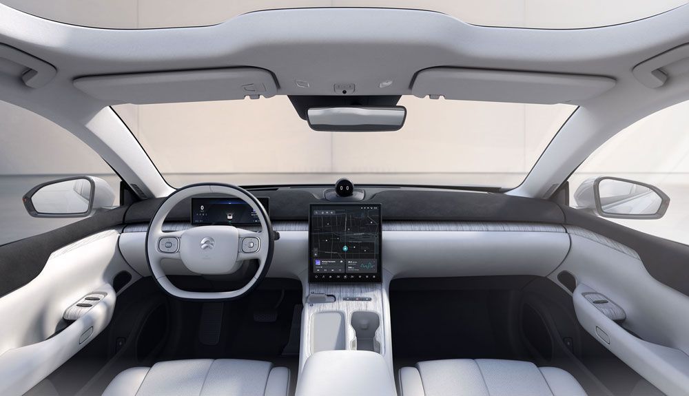 El interior del NIO ET7 apuesta por una gran carga tecnológica, incluido el 5G El interior del NIO ET7 apuesta por una gran carga tecnológica, incluido el 5G