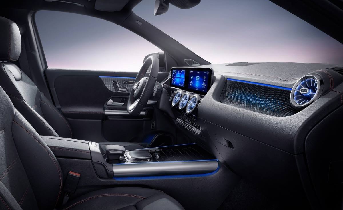 Aspecto del interior del Mercedes EQA 250