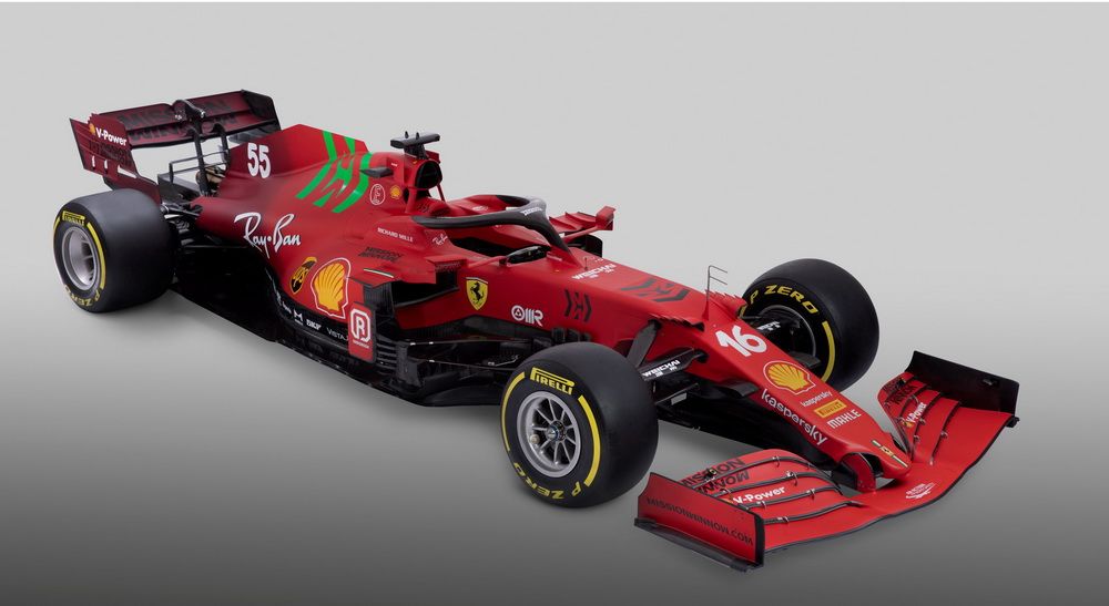 Este es el Ferrari SF21 de Carlos Sainz