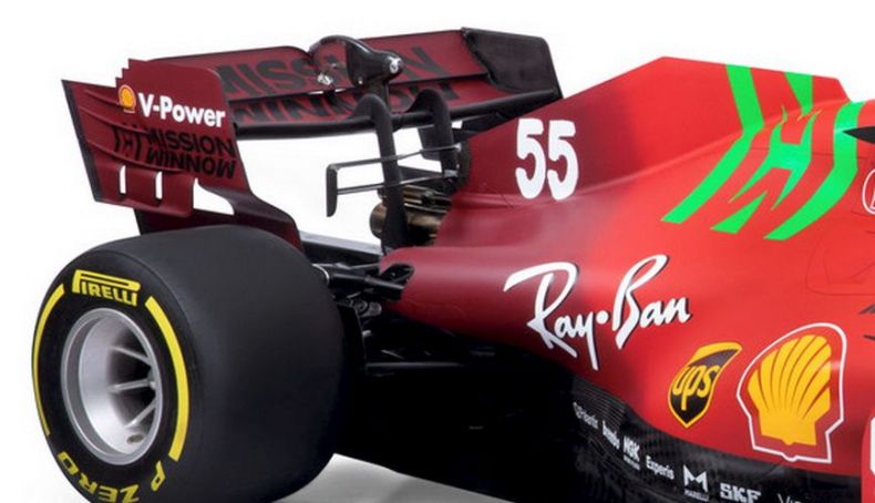 Parte posterior del Ferrari SF21 Parte posterior del Ferrari SF21