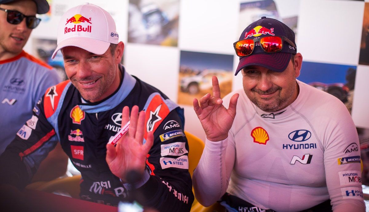 Sébastien Loeb y Daniel Elena separan sus caminos tras 23 años juntos. Foto: Hyundai.
