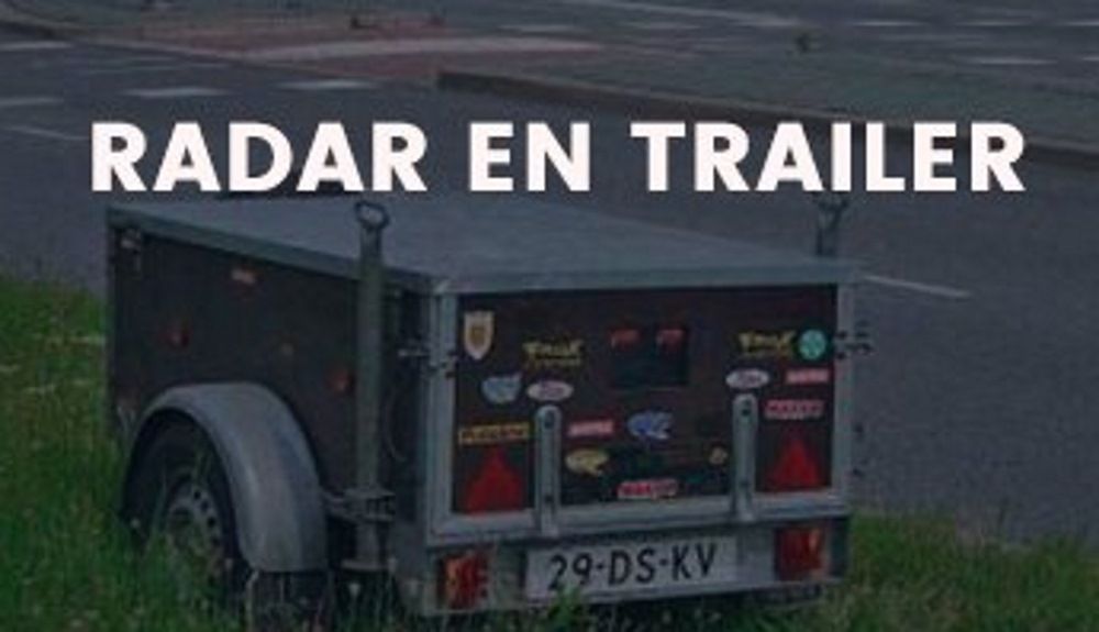 Este radar en un remolque está en Holanda. Este radar en un remolque está en Holanda.