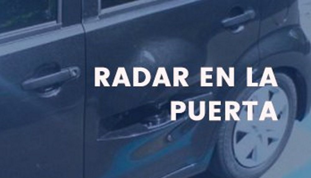 Este radar en la puerta de un coche está en Suiza. Este radar en la puerta de un coche está en Suiza.