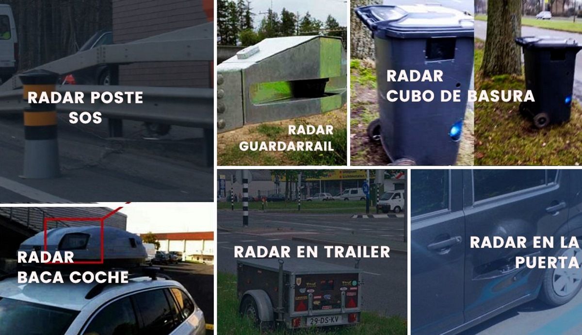 Todos los radares virales que son bulos o no multan en España: que no te engañen. Fuente: SocialDrive.