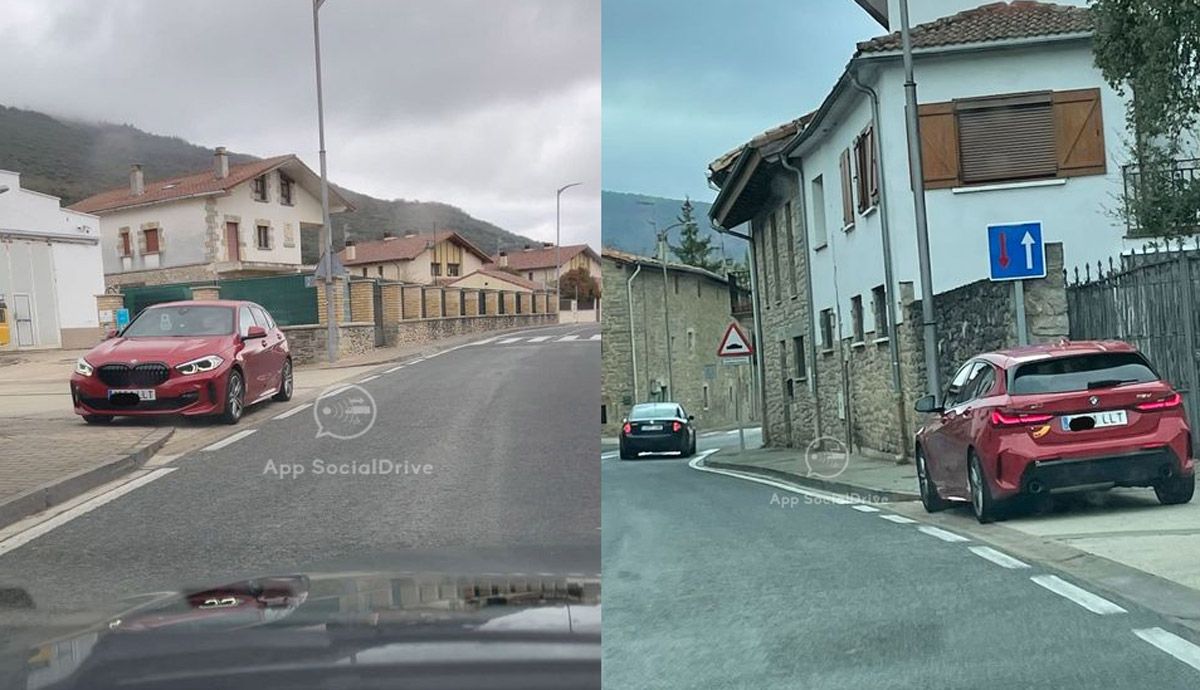 Un radar móvil, cazado en un coche de alquiler. Fotos: SocialDrive