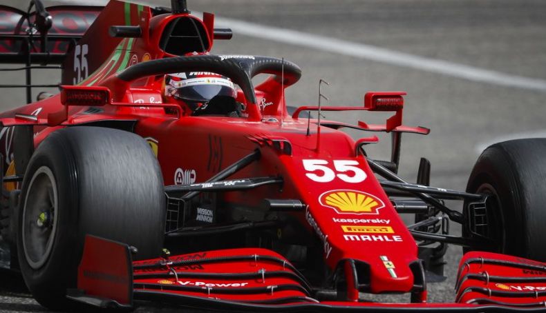 Carlos Sainz vuelve a llevar el número 55 en su monoplaza, este año un Ferrari Carlos Sainz vuelve a llevar el número 55 en su monoplaza, este año un Ferrari