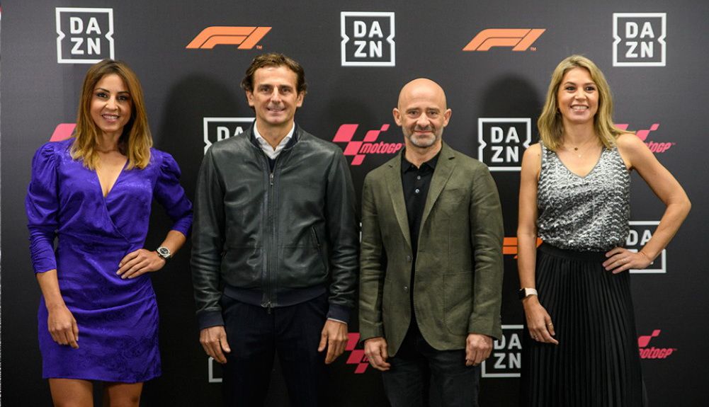 Parte del equipo de DAZN que retransmitirá la F1 esta temporada