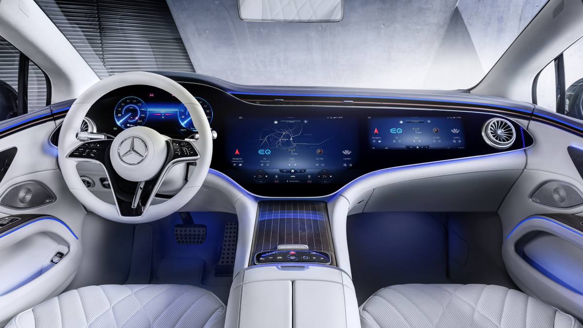 Interior del Mercedes EQS 2021