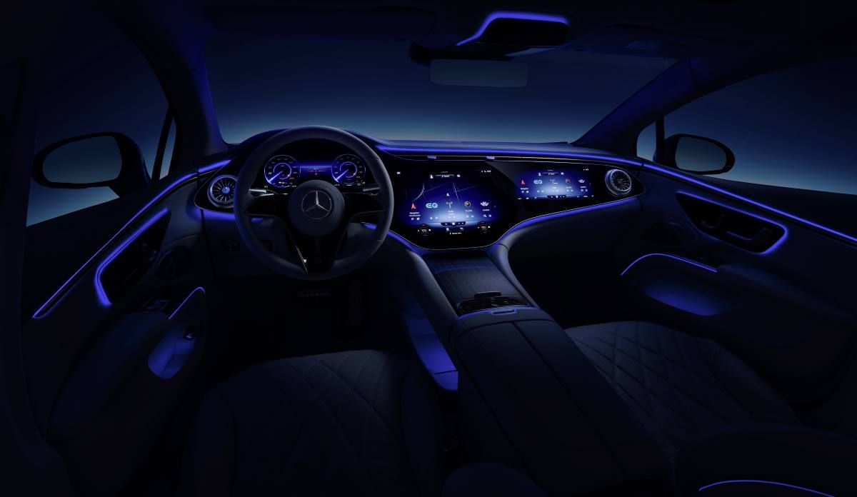 Interior del Mercedes EQS 2021 5