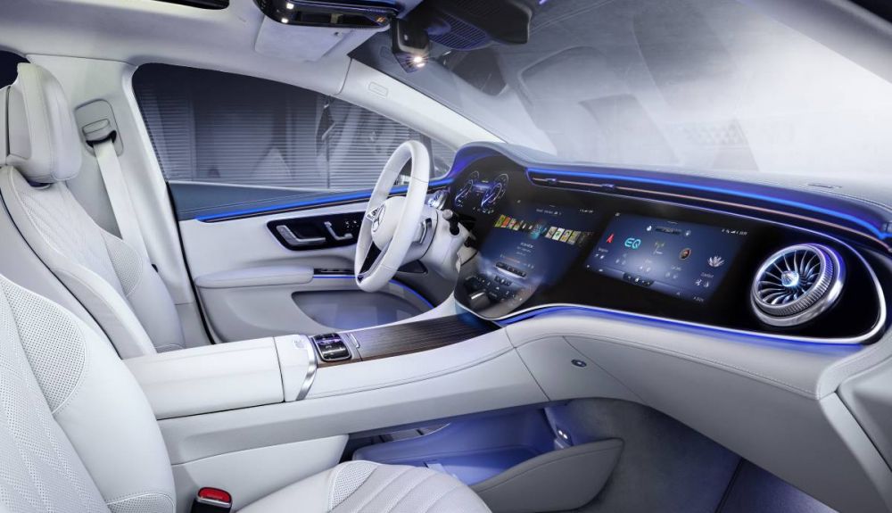 El futurista interior del Mercedes EQS 2021 El futurista interior del Mercedes EQS 2021