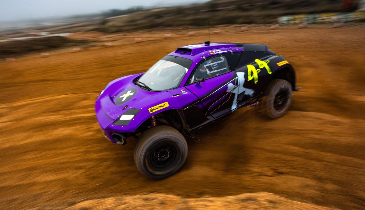 El coche del equipo X44 de Lewis Hamilton.