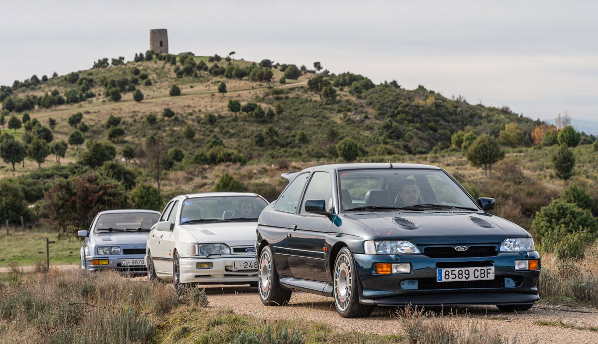 Ford Sierra RS Cosworth y Escort RS Cosworth, juntos.