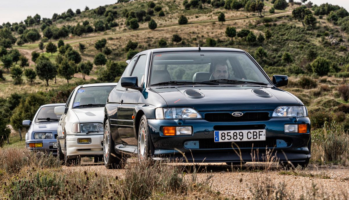 Ford Sierra RS Cosworth y Escort RS Cosworth, juntos.