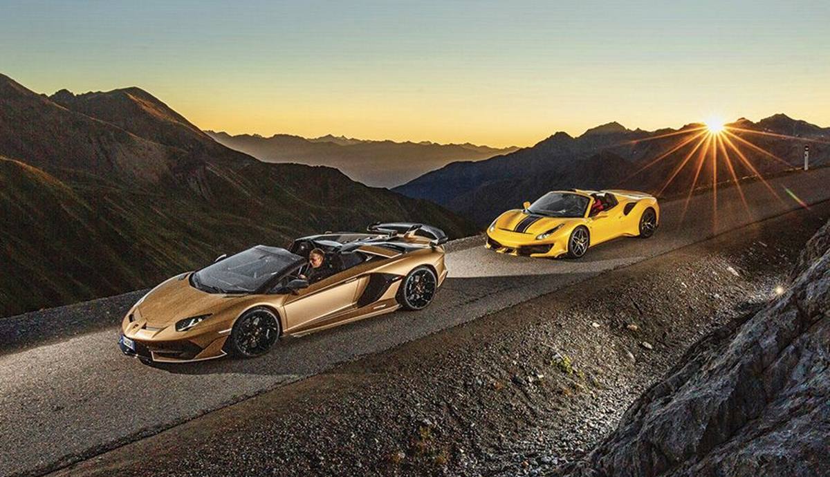 Ferrari 488 Pista Spider vs Lamborghini Aventador SVJ Roadster