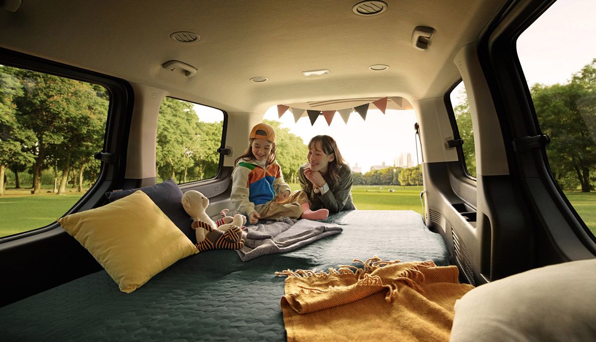 Posibilidades en el interior del Hyundai Staria.
